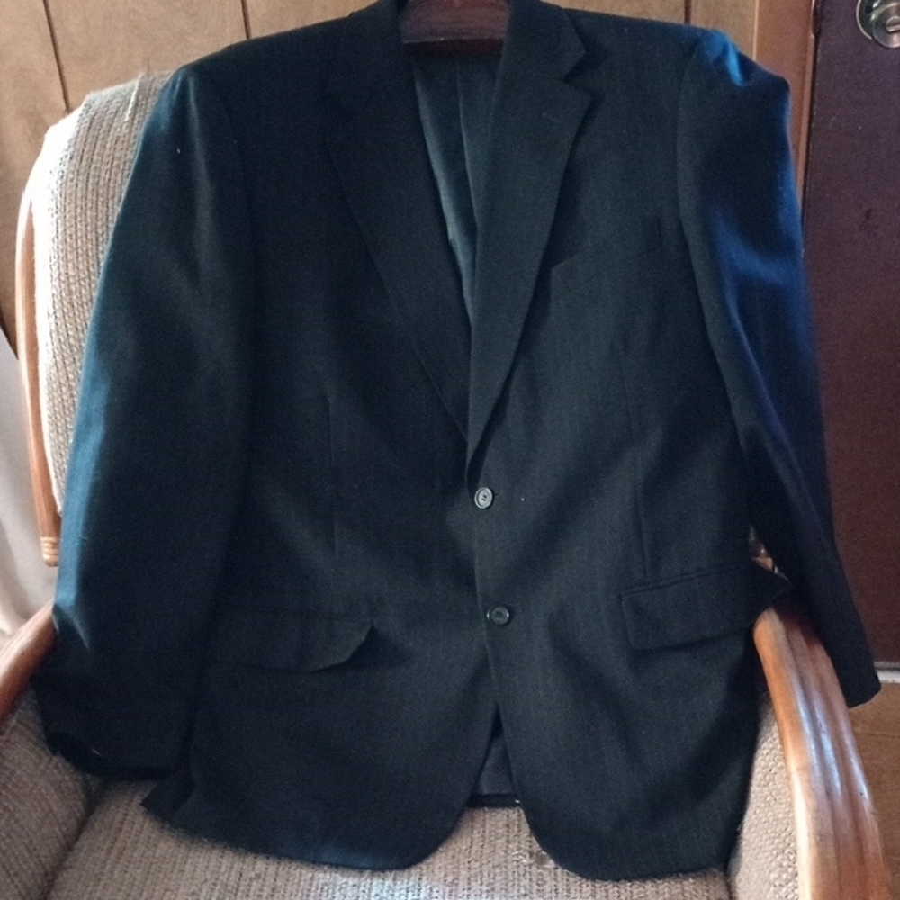 Classic Black Sport Coat with Notched Lapel